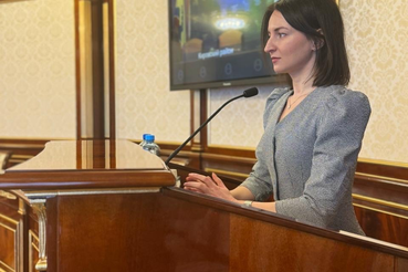 Руководитель КУГИ Марина Тоноян выступила с докладом о внесении границ населенных в ЕГРН